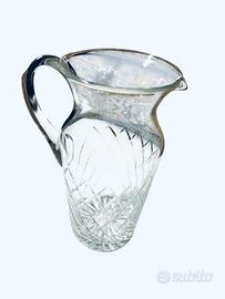 Caraffa (o brocca) in cristallo molato a mano