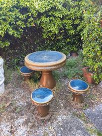 tavolo da giardino in ceramica 