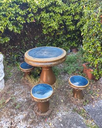 tavolo da giardino in ceramica 