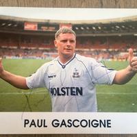Foto autografata PAUL GASCOIGNE Gazza