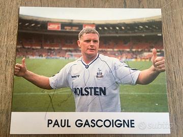 Foto autografata PAUL GASCOIGNE Gazza