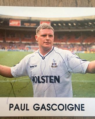 Foto autografata PAUL GASCOIGNE Gazza