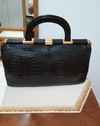 Borsa di vero coccodrillo