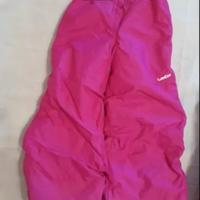 pantalone da neve Decathlon rosa shocking 