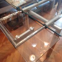 tavolo ripiano in vetro 