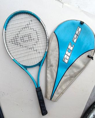Racchetta da tennis vintage in alluminio con custo