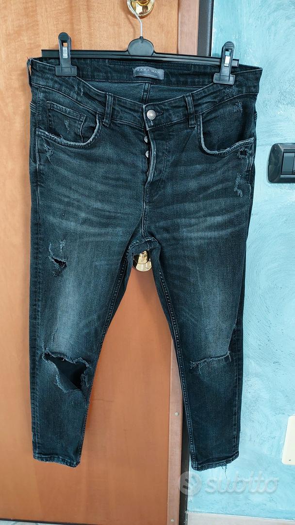 jeans strappati Zara uomo taglia 46 Abbigliamento e Accessori In vendita a Milano