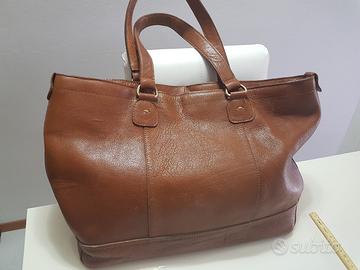 borsa grande vero cuoio italiano 