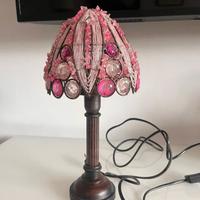 Lampada da tavolo Art Decó Rosa