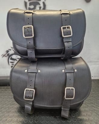 Coppia Borse Wils Hog Cuoio Harley-Davidson 
