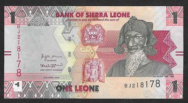 Sierra Leone - banconota  FdS UNC da 1 Leone -2022