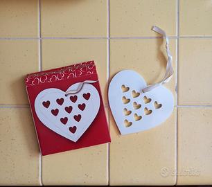 sottobicchiere decorazione albero Natale cuore