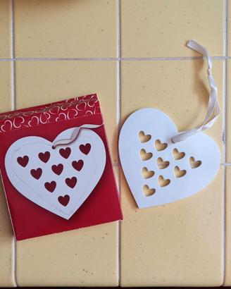 sottobicchiere decorazione albero Natale cuore