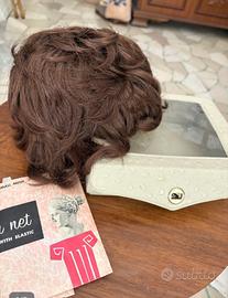Parrucca naturale vintage USAanni ‘60 con custodia