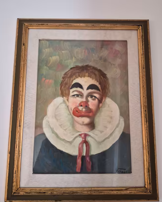 Quadro pagliaccio firmato vitali