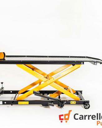 Ponte moto sollevatore con pompa a pedale GIALLO