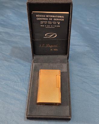S.T. Dupont Ligne 1 Placcato Oro Scatola E Documen