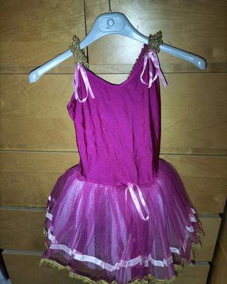 Vestito saggio danza 6 anni viola