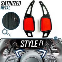 PALETTE Cambio Volante AUDI Q2 2016> Acciaio Nero