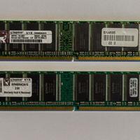 RAM KINGSTON DDR4 1 GB KVR400X64C3A 2x