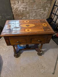Cassettiera Vintage apribile legno massello