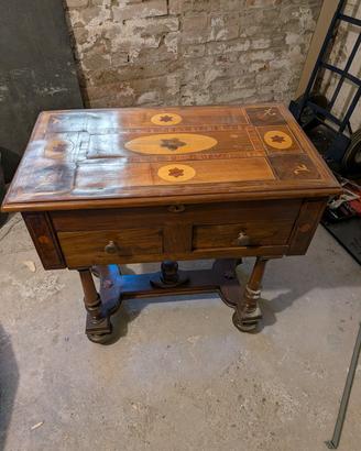 Cassettiera Vintage apribile legno massello