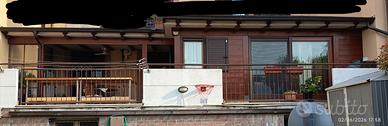 Tettoia in legno 