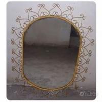 Antico Specchio Vintage in FERRO BATTUTO 73x55 mis