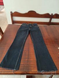 jeans zara flare neri taglia 34
