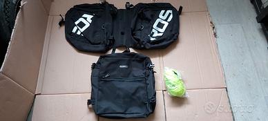 Borse 3 in 1 + portapacchi e cover per cicloturism