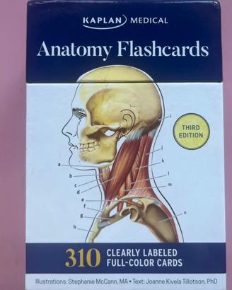 Anatomy flashcards terza edizione