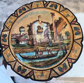 Piatto gigante simil Deruta