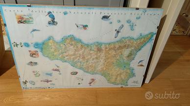 carta Aree Naturali Protette Siciliane