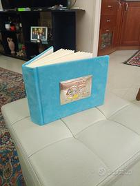 Album foto per bambini con placca in argento 