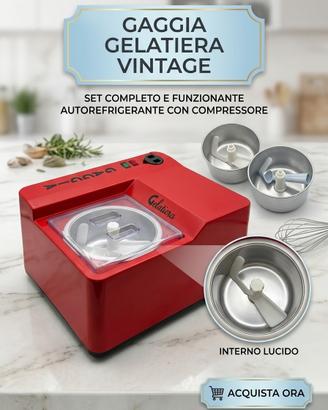 Gelatiera autorefrigerante vintage con compressore