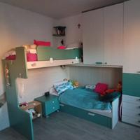 Cameretta ponte camera bambini letto a doghe