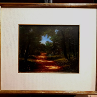 NINO PAROLA 1922-99 olio tavola 30x24cm in cornice