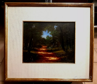 NINO PAROLA 1922-99 olio tavola 30x24cm in cornice