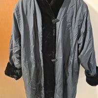 Cappotto nero imbottito impermeabile 