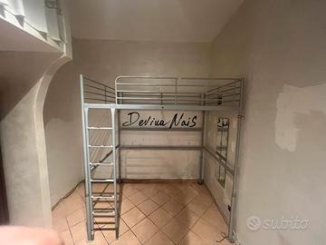 letto soppalcato una piazza e mezzo + materasso