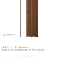 Porta a soffietto 70 x 210
