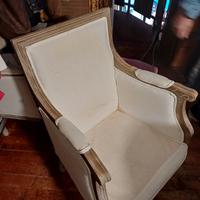 COPPIA SEDIE IMITAZIONE LUIGI 16 IN BIANCO.