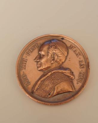Medaglia Bronzo Papa Leone XIII Acquaderni 1893