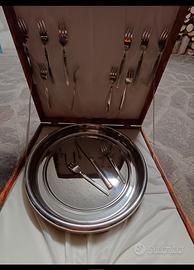 Set posate e vassoio 18/10