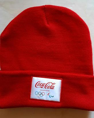 Berretto rosso Coca Cola Olimpiadi Milano Cortina