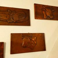 Lastre qyadretti di rame lavorate