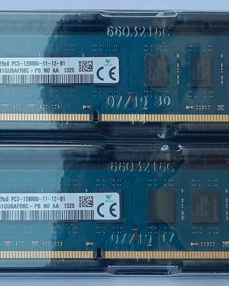 2  MEMORIE  RAM SK Hynix 2X8 GB DDR3, 1600 MHz