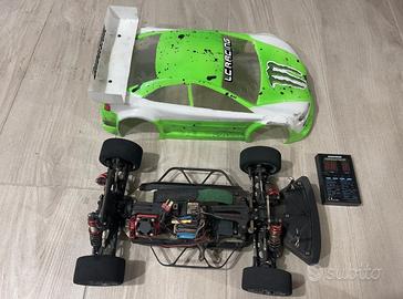 Lc racing 1/14 da pista + gomme e program card