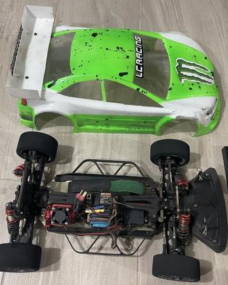 Lc racing 1/14 da pista + gomme e program card