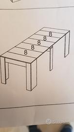 tavolo allungabile per 12 persone nuovo